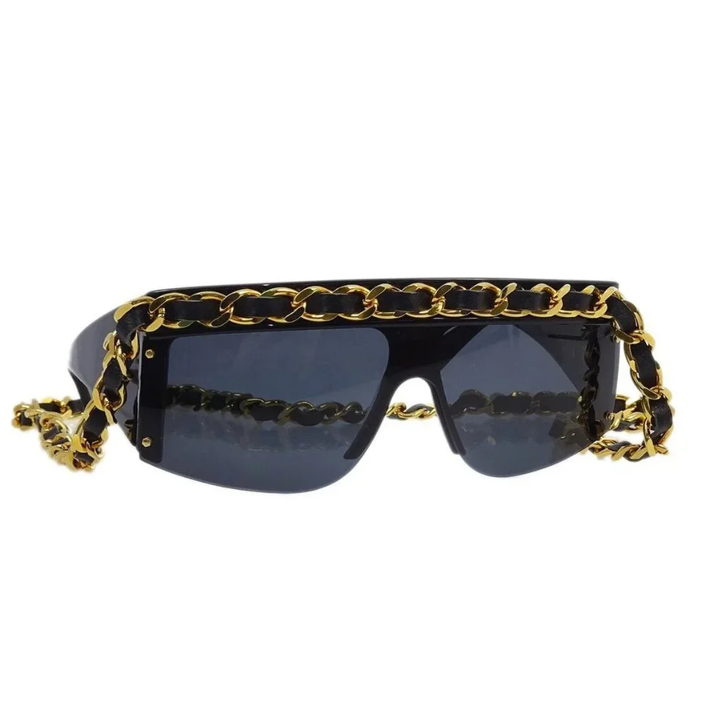 CHANEL | Accessories | Chanel Chain Sunglasses Eyewear Black  display picture 2